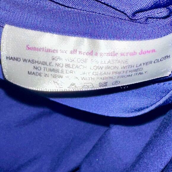 MM Lafleur The Soho Regent Blue Ruched Pencil Skirt Size Small - Picture 6 of 8